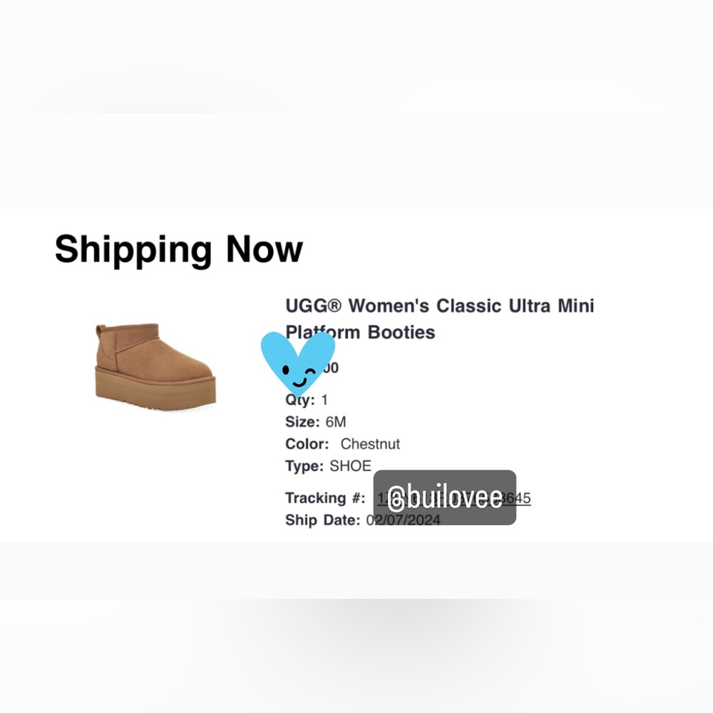 🤎BNIB CLASSIC ULTRA MINI PLATFORM BOOT CHESTNUT🤎- women’s size 6 - Picture 3 of 8